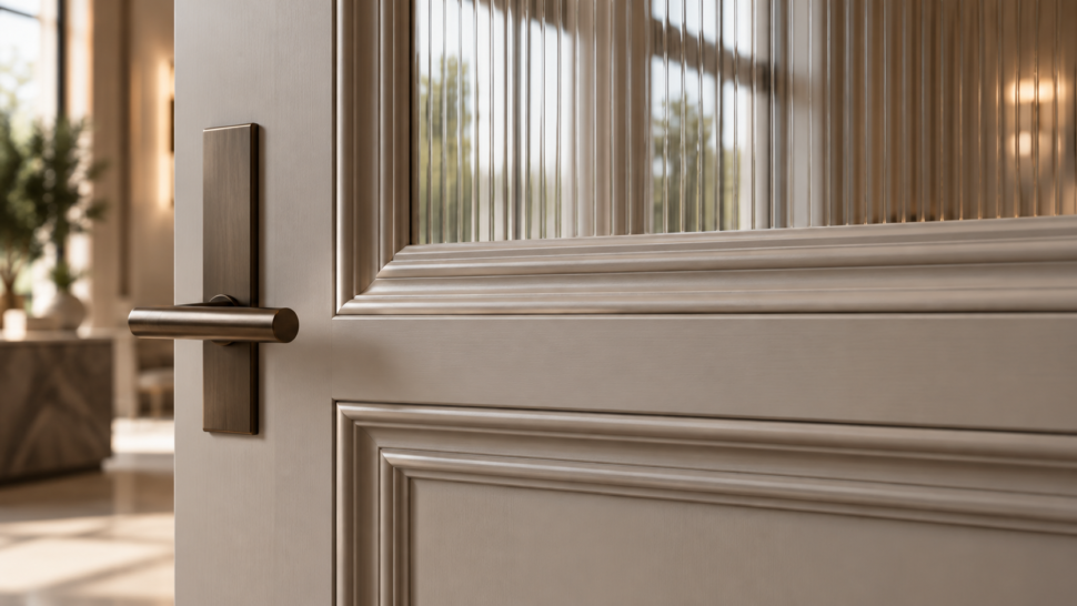 Custom Detailing On An American Made Oversized Interior Door