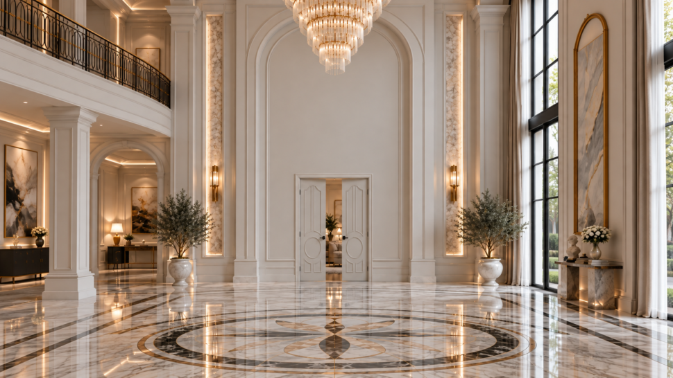 Tall Oversized Interior Door Designed To Complement High Ceilings
